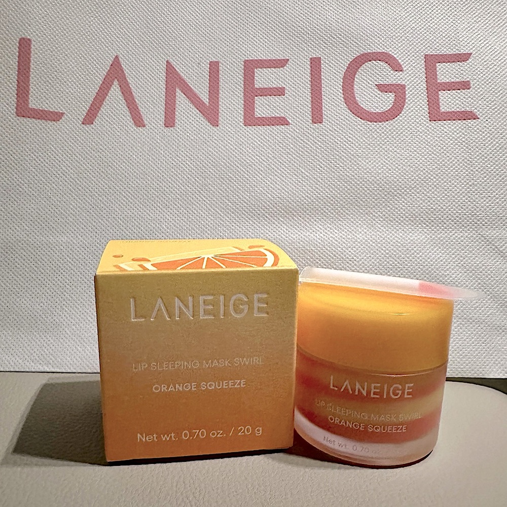 Laneige Lip Sleeping Mask Swirl in Orange Squeeze